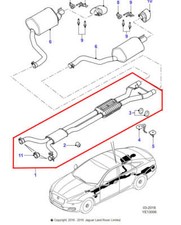 Jaguar intermediate exhaust for sale  NORWICH