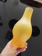 Frosted yellow glass for sale  MARKET DRAYTON