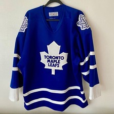 Camiseta masculina de hóquei vintage CCM Center Ice Toronto Maple Leafs logotipo NHL GG comprar usado  Enviando para Brazil
