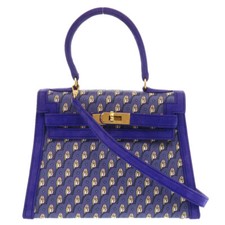 AUTÊNTICA BOLSA DE MÃO HERMES Kelly20 coruja ponto externo azul Doblis 1487 comprar usado  Enviando para Brazil