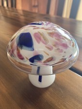 Glass toadstool multicoloured for sale  KING'S LYNN