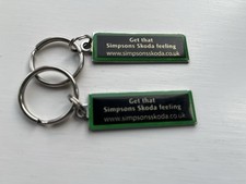 Keyrings skoda simpsons for sale  LEICESTER
