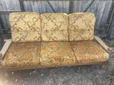 Danish wooden settee for sale  EDENBRIDGE