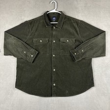 Gap Shirt Mens 2XL Green Cordury Button Up Long Sleeve Pocket GUC, usado comprar usado Gap Shirt Mens 2XL Green Cordury Button Up Long Sleeve Pocket GUC, usado comprar usado  Enviando para Brazil