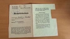 Reichskleiderkarte 1940 schmar gebraucht kaufen  Hirschberg