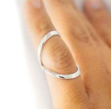 Ultimate Splint Ring tala fina pescoço de cisne tala em prata sólida, usado comprar usado  Enviando para Brazil
