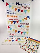 Playroom rules fabric for sale  Universal City