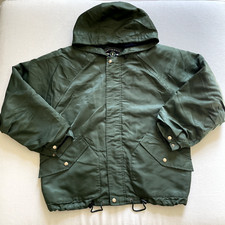 Usado, Jaqueta Bombardeiro GAP Vintage Média Verde Nylon Com Capuz Varsity Militar Rara Y2K comprar usado  Enviando para Brazil