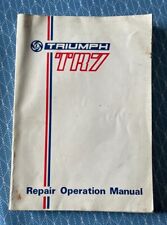 Genuine tr7 maintenace for sale  BUXTON