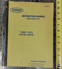 Tennant RS/TLR Scraping Machine Instruction Manual & Parts List comprar usado  Enviando para Brazil