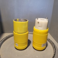 Conjunto de 2 plugues/tomadas Marinco macho/fêmea, 50A, 125/250V comprar usado  Enviando para Brazil
