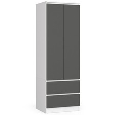 AKORD SZAFA STAR S60 2D 2SZ PK BIAŁY / SZARY na sprzedaż  PL