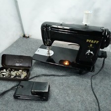 Máquina de costura Pfaff 6 toda testada em metal funciona pedal acessórios vintage Alemanha comprar usado  Enviando para Brazil