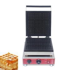 Máquina de fazer waffle quadrada comercial 9 peças 110V antiaderente usada comprar usado  Enviando para Brazil