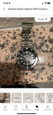 Seiko sports black usato  Lavena Ponte Tresa