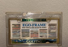 I’D RATHER BE GOLFING - Latão Tom Dourado - QUADRO DE PLACA DE LICENÇA - Por EGO FRAME comprar usado  Enviando para Brazil