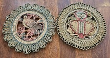 Vintage woven trivets for sale  Mc Neal