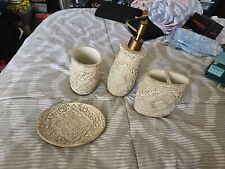 Beige bathroom accessories for sale  Ormond Beach
