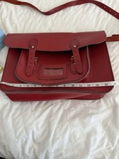 red leather satchel for sale  HULL