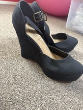 Wedged heel shoes for sale  LLANGOLLEN