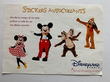 Plaquette stickers disneyland d'occasion  France