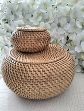 Vintage rattan weave for sale  LEICESTER