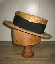 Ancien chapeau canotier d'occasion  Neuville-aux-Bois