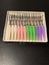 Little Fork Aço Inoxidável Acessórios para Casa e Cozinha Mesa 1 dúzia Muti-Color comprar usado  Enviando para Brazil