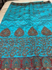Bollywood turquoise saree for sale  ILFORD