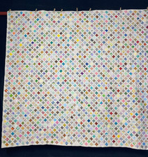 Colcha de retalhos vintage feita à mão multicolorida catedral cerâmica cabine 220x203 cm comprar usado  Enviando para Brazil
