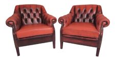 Vintage chesterfield armchairs d'occasion  Expédié en Belgium