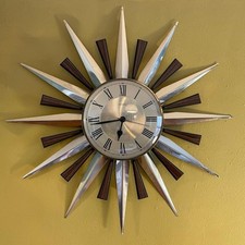 Metamec sunburst clock for sale  BRISTOL