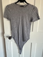 Zara grey ribbed for sale  LONDON