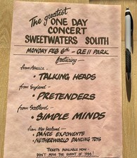 1984 concert poster. for sale 1984 concert poster. for sale  NOTTINGHAM