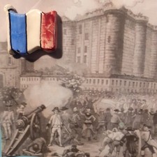 Feve drapeau bicentenaire d'occasion  Igny