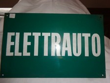 Elettrauto targa metallo usato  Modena