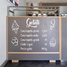Adesivi gelateria vetrofania usato  Napoli