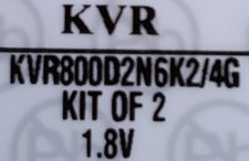 KVR800D2N6K2/4G DDR2 800MHz DIMM Desktop Memoria Kingston modulo bajo comprar usado  Enviando para Brazil
