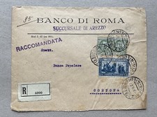 B) Busta Regno 1,25 S. Francesco Arezzo 9.9.27 banca per Cortona  comprar usado  Enviando para Brazil