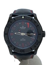 EDOX Class-1 93005 relógio analógico automático couro preto luxo excelente Japão comprar usado  Enviando para Brazil