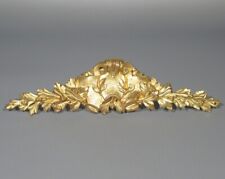 Antiguo Mueble Francés Bronce Dorado Frontal Decoración, Escudo y Hojas segunda mano  Embacar hacia Mexico
