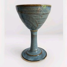 Taça de vidro de vinho Studio Art cerâmica argila grés renascentista não assinada comprar usado  Enviando para Brazil