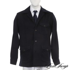 #1 VESTUÁRIO MASCULINO BIG GUYS LNWOT 100 mãos azul marinho grosso cashmere mix cabide dupla face comprar usado  Enviando para Brazil