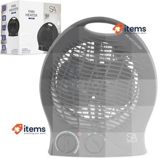 Aquecedor ventilador SA Products, aquecedor elétrico, portátil com 2 configurações de calor preto comprar usado  Enviando para Brazil