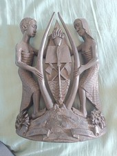 Ebenholz figur wappen gebraucht kaufen  Berlin