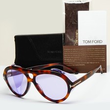 Tom Ford Okulary przeciwsłoneczne Neughman Brązowe Fioletowe Pilot Boczne osłony FT0882 TF 882 53Y na sprzedaż  Wysyłka do Poland