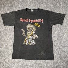 Camiseta vintage 1980 Iron Maiden Killers Tour anos 80 banda de concerto rock metal RARA comprar usado  Enviando para Brazil