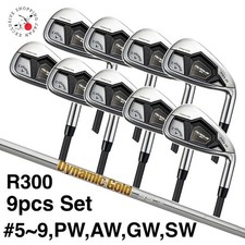 Conjunto Callaway ROGUE ST MAX OS Iron Wedge 9p 5~9,PW,AW,GW,SW R-Flex Dynamic Gold95 comprar usado  Enviando para Brazil