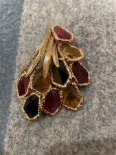 Broche vintage de ouro para salada de frutas Capri comprar usado  Enviando para Brazil