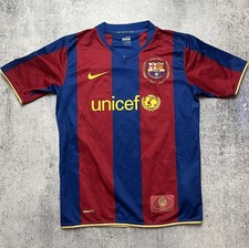 CAMISA NIKE 237759-655 JUVENIL FC BARCELONA #Ronaldinho 2007-08 HOME Tamanho G comprar usado  Enviando para Brazil